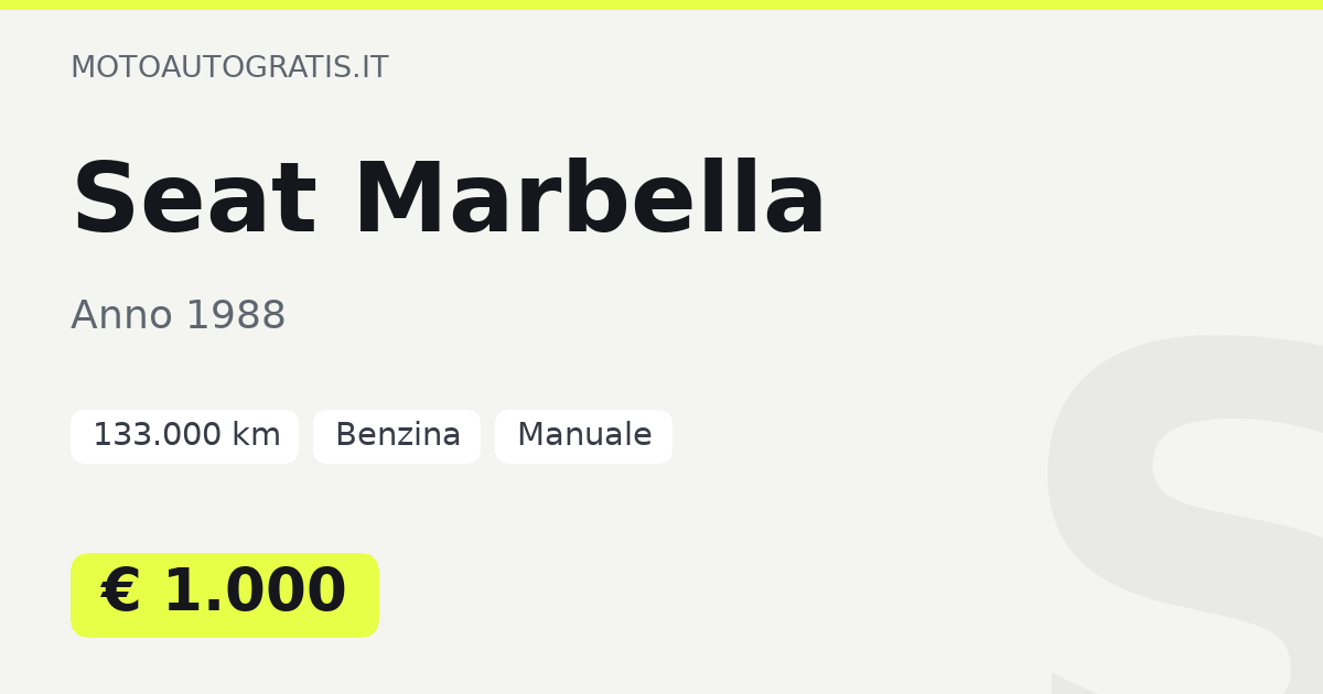 Seat Marbella