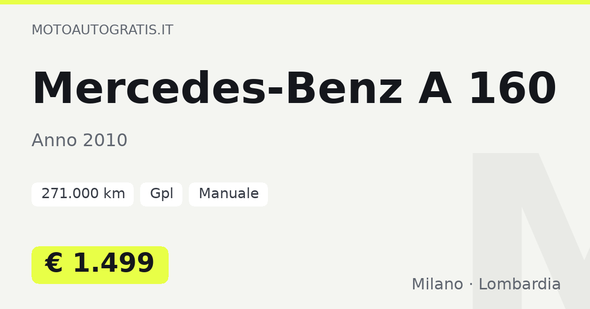 Mercedes-Benz A 160