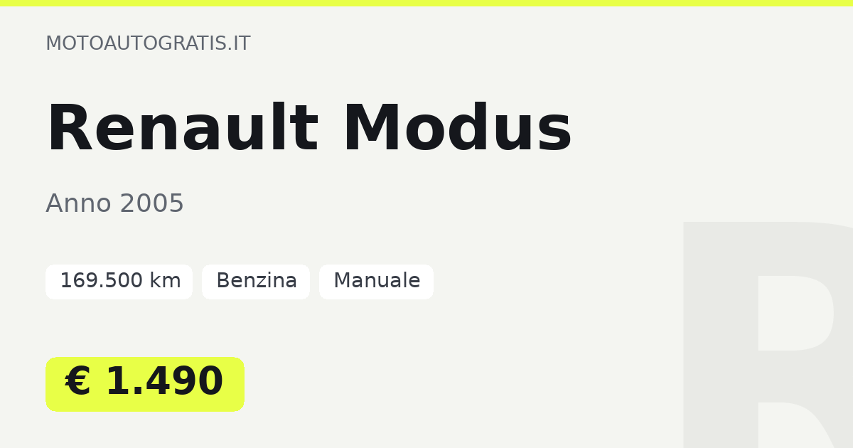 Renault Modus