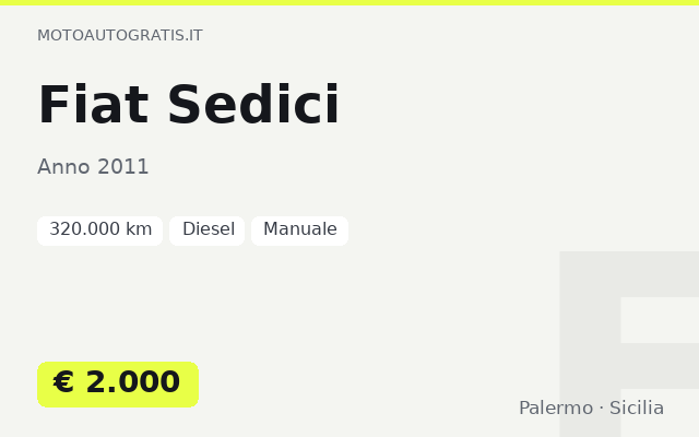 Fiat Sedici