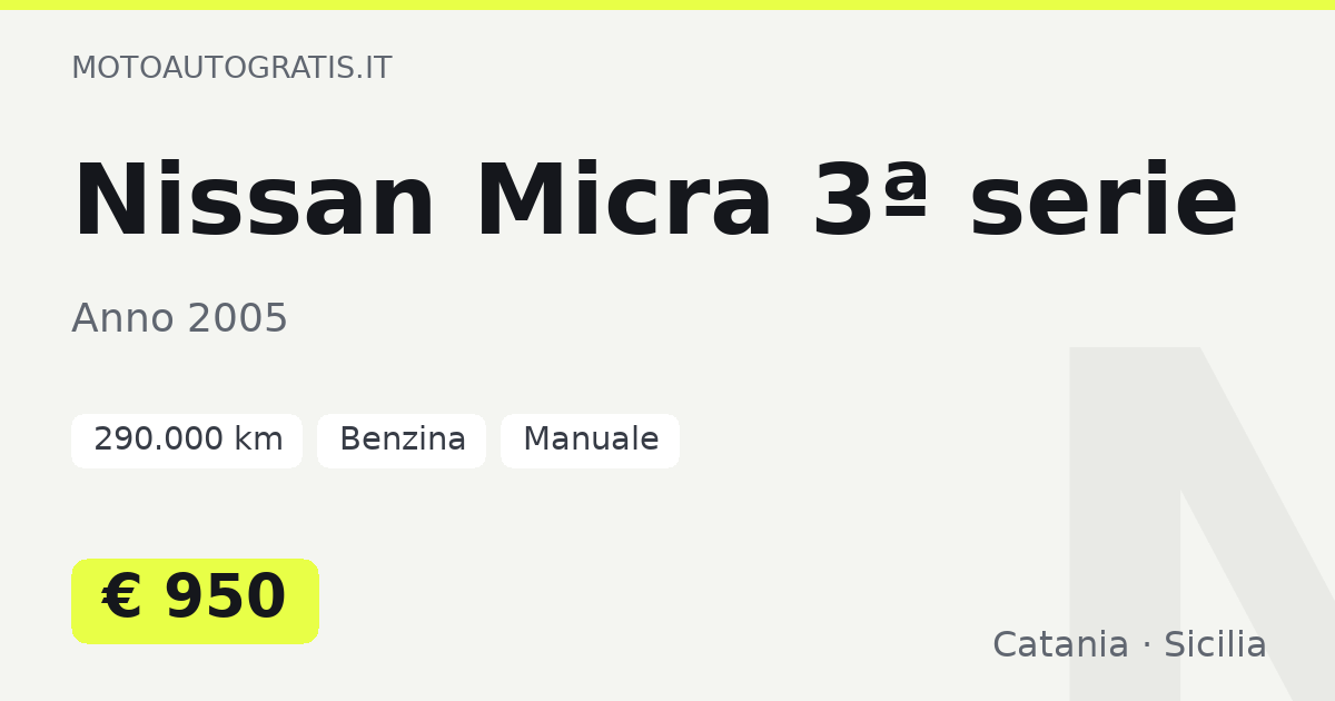 Nissan Micra 3ª serie