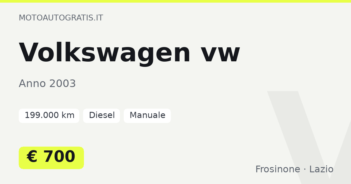 Volkswagen vw