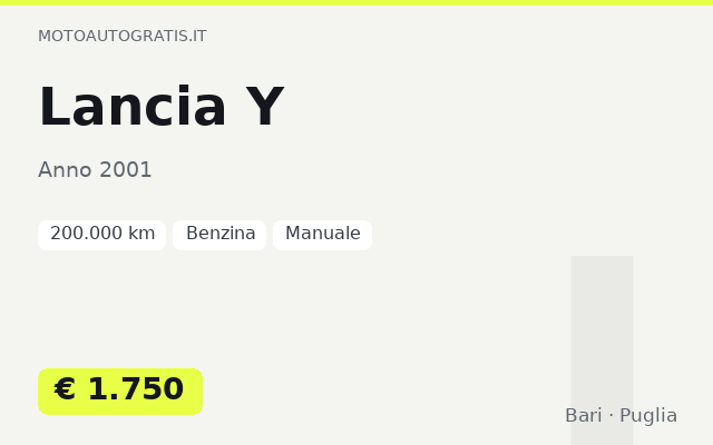Lancia Y