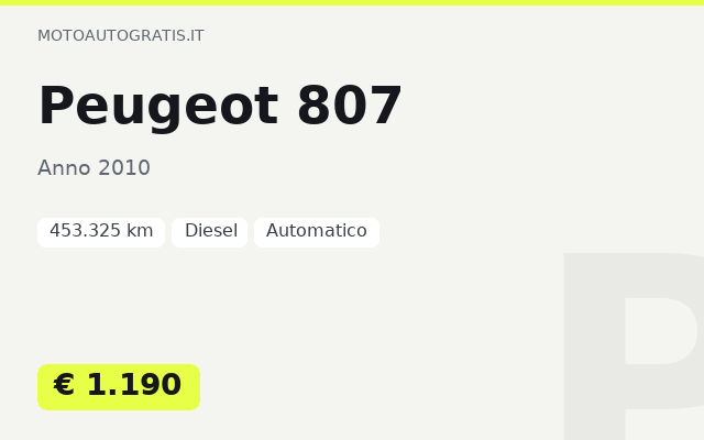 Peugeot 807