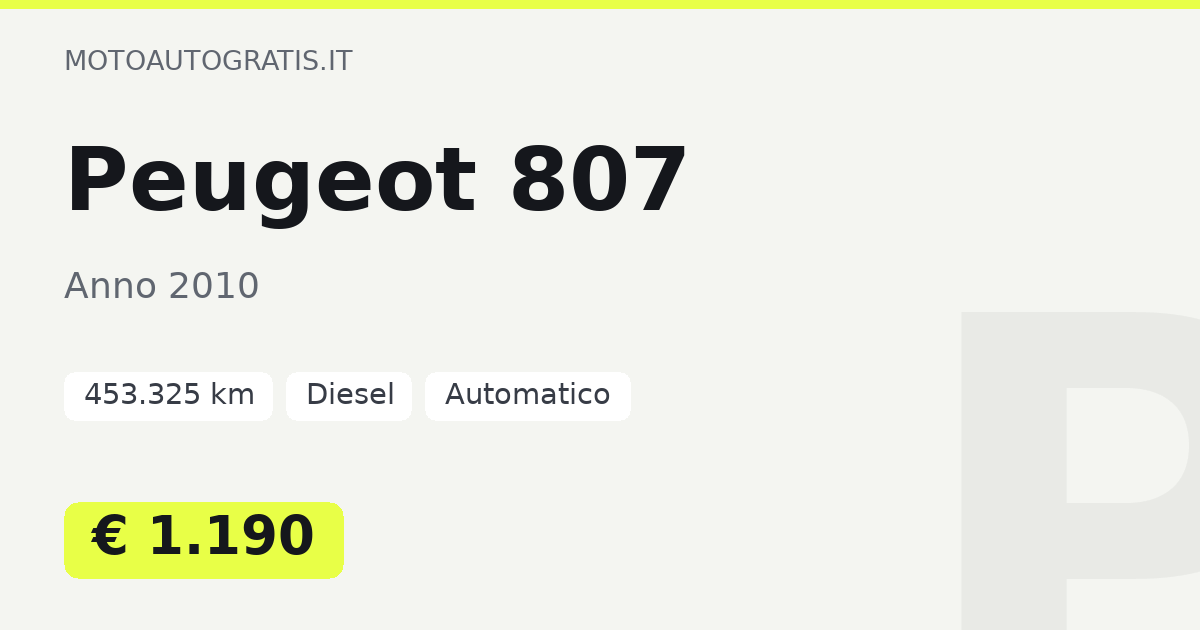 Peugeot 807