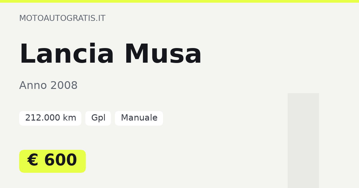 Lancia Musa