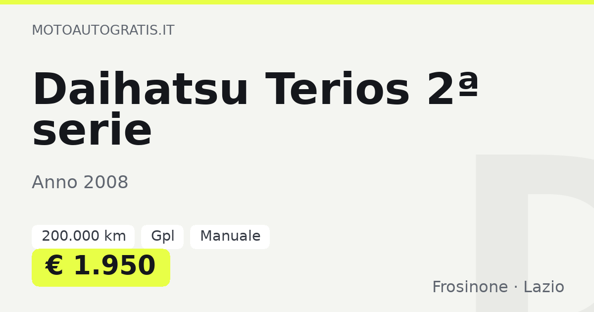 Daihatsu Terios 2ª serie