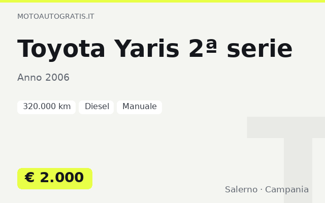 Toyota Yaris 2ª serie