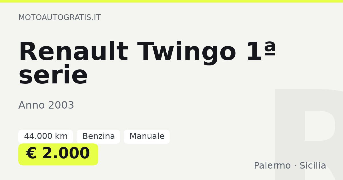 Renault Twingo 1ª serie
