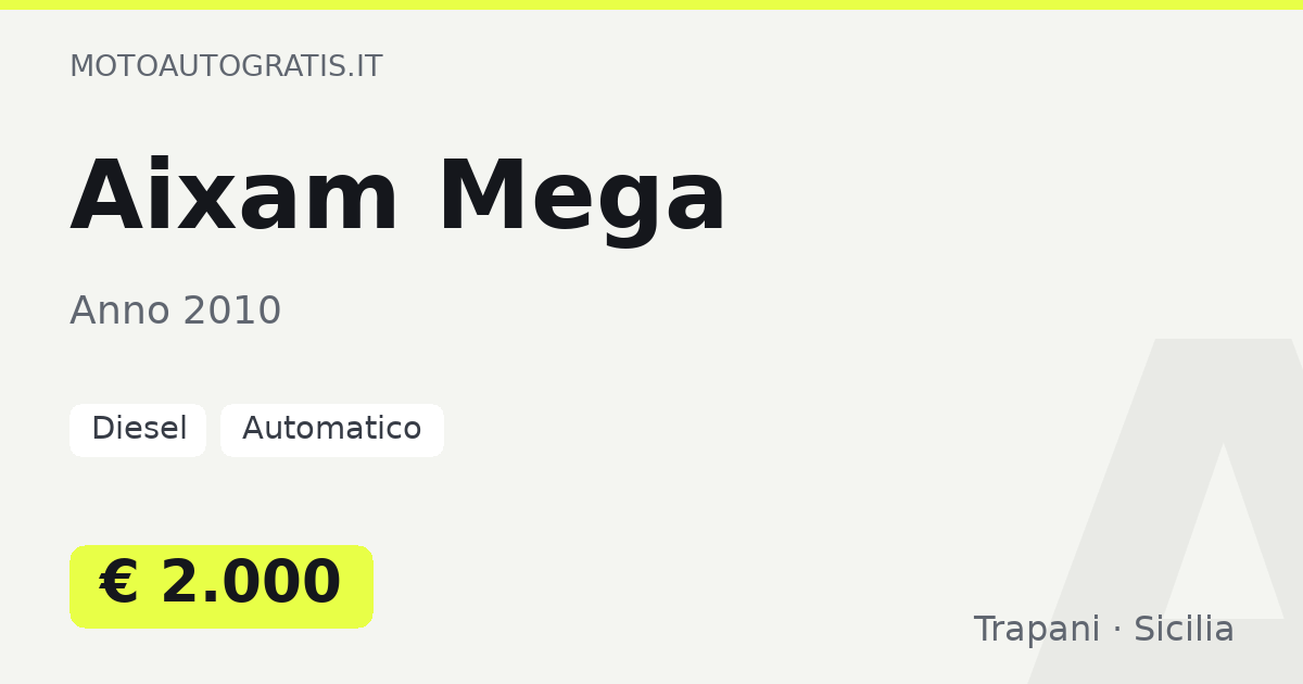 Aixam Mega