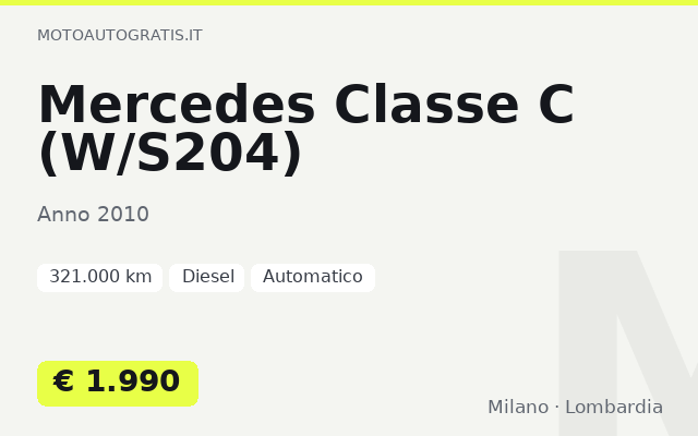 Mercedes Classe C (W/S204)