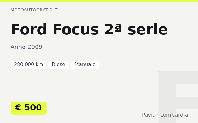Ford Focus 2ª serie