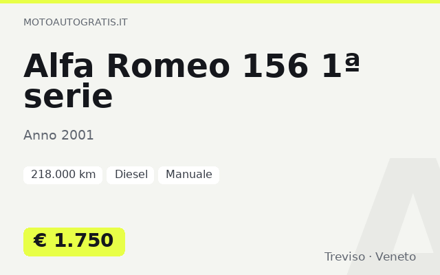 Alfa Romeo 156 1ª serie