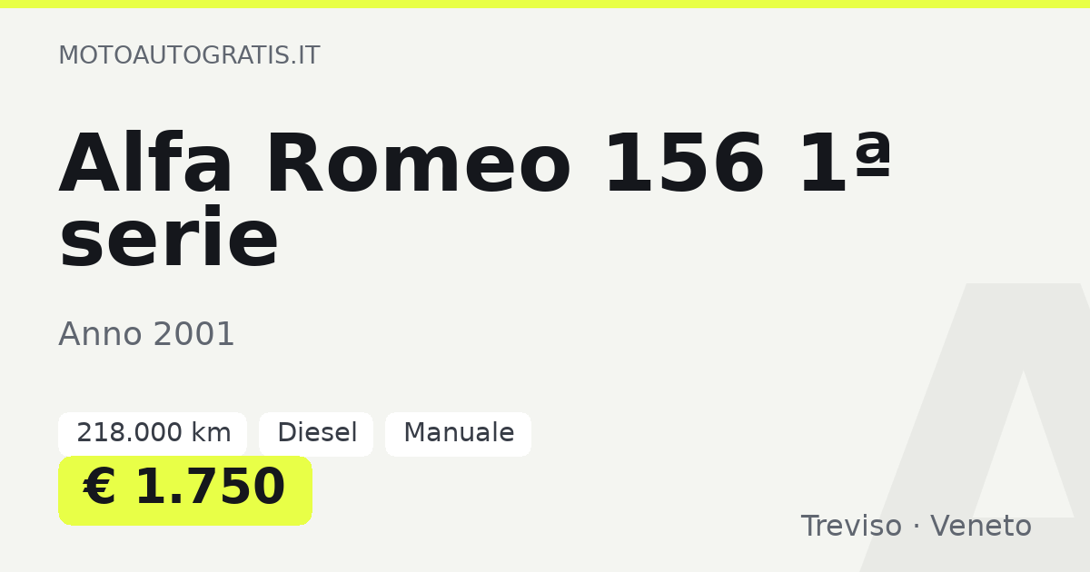 Alfa Romeo 156 1ª serie