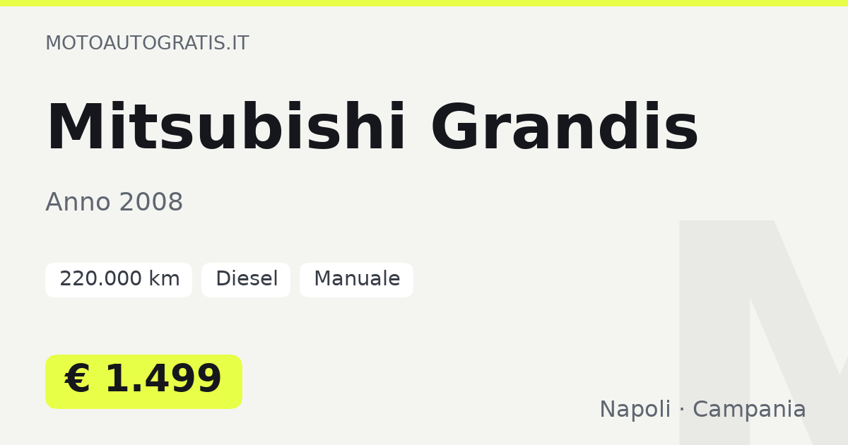 Mitsubishi Grandis