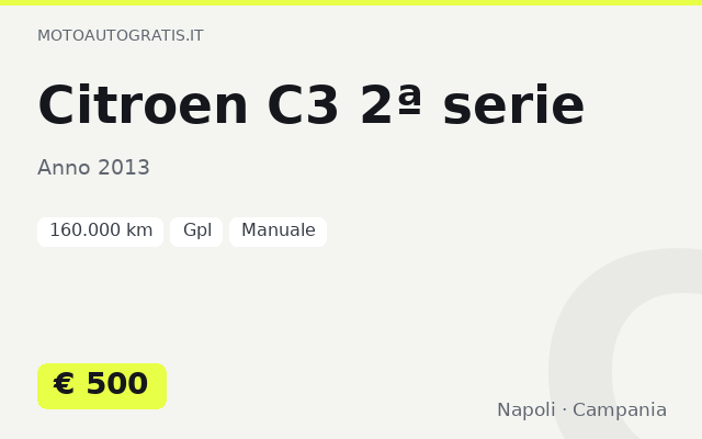 Citroen C3 2ª serie