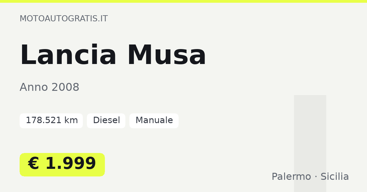 Lancia Musa