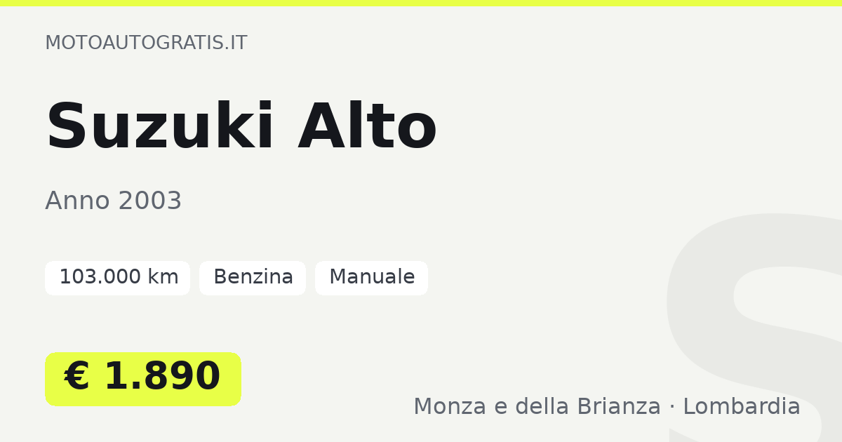 Suzuki Alto