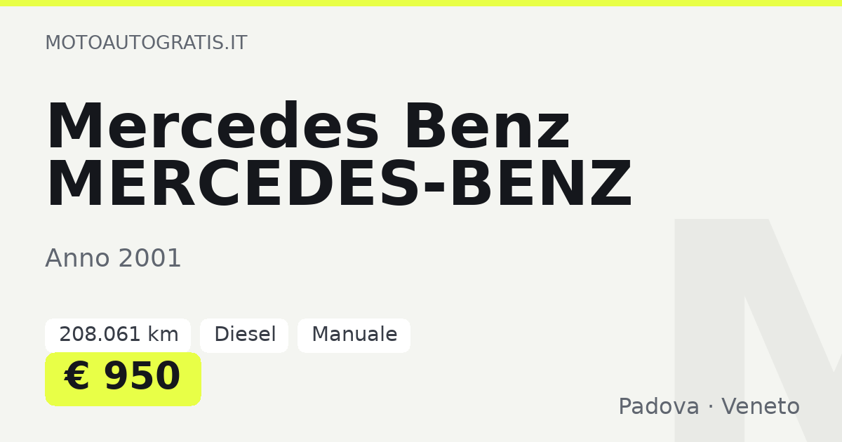 Mercedes Benz MERCEDES-BENZ
