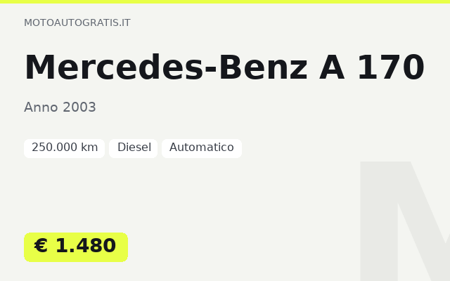 Mercedes-Benz A 170