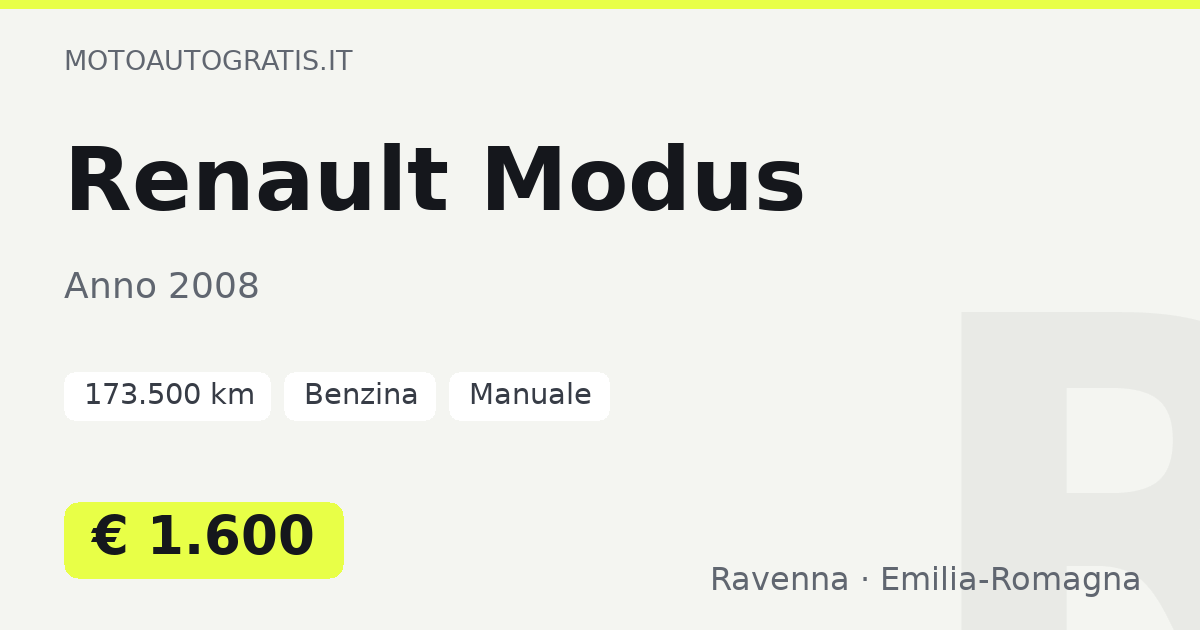 Renault Modus