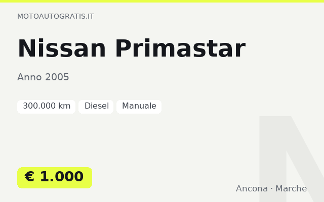 Nissan Primastar