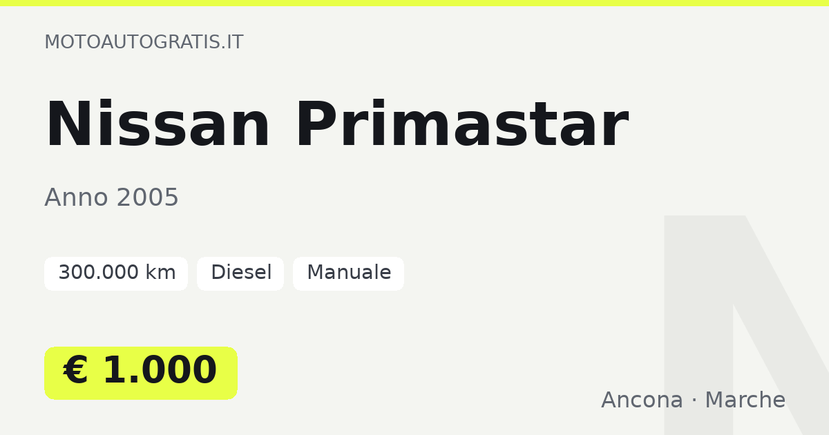 Nissan Primastar