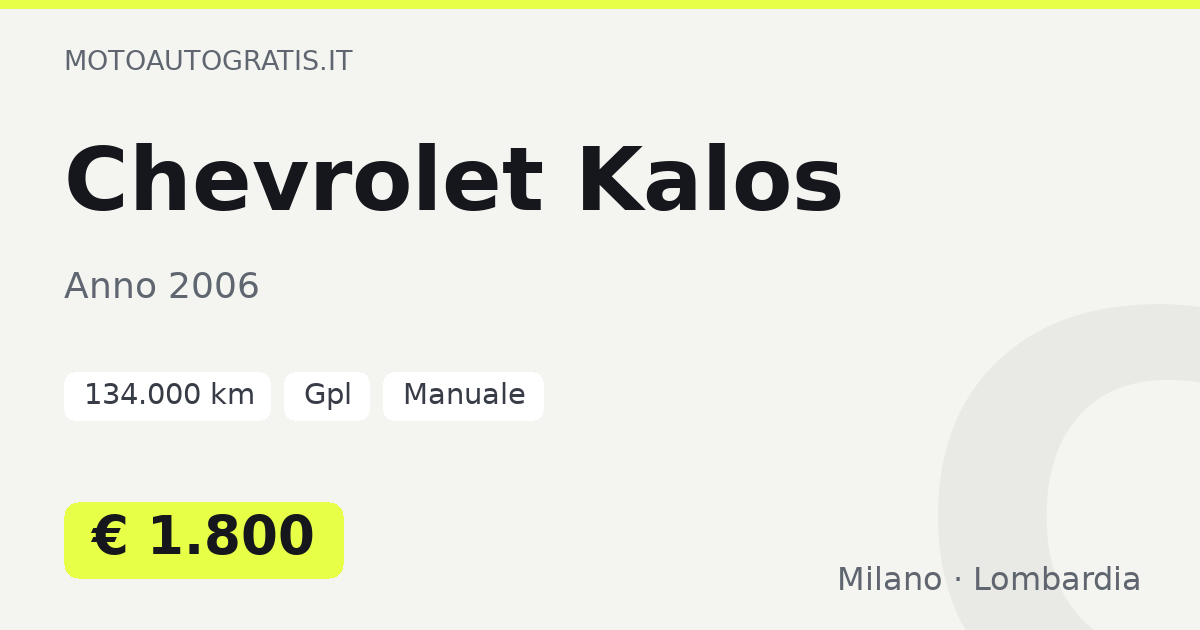 Chevrolet Kalos