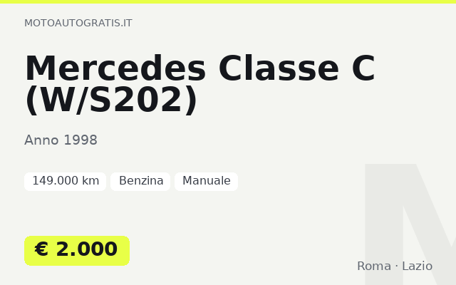 Mercedes Classe C (W/S202)