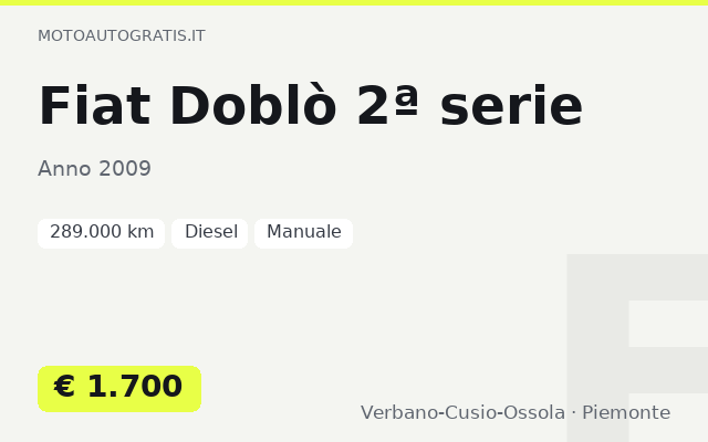 Fiat Doblò 2ª serie