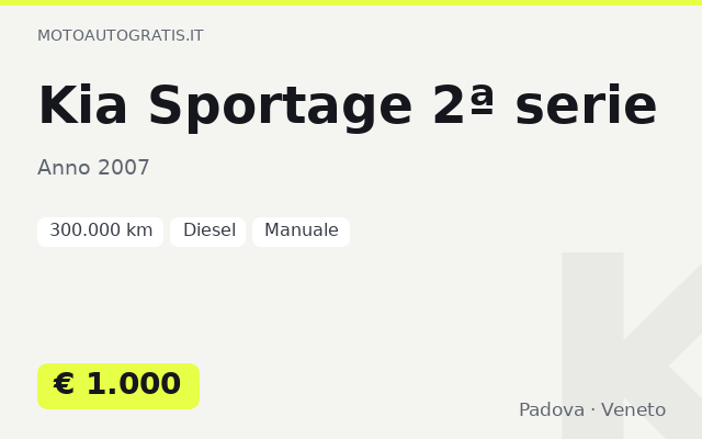 Kia Sportage 2ª serie