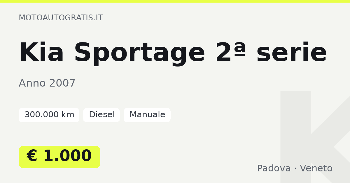 Kia Sportage 2ª serie