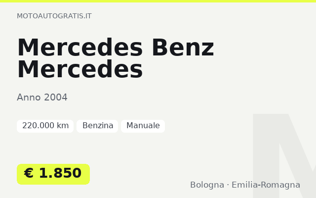 Mercedes Benz Mercedes