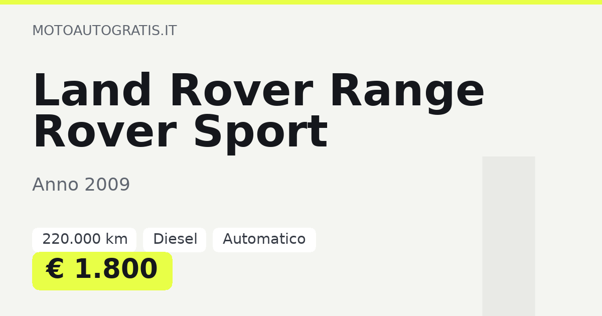Land Rover Range Rover Sport