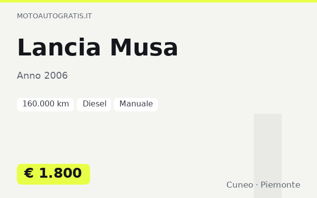 Lancia Musa