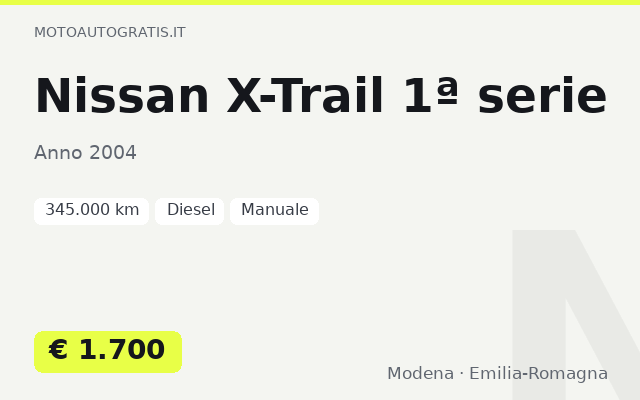 Nissan X-Trail 1ª serie