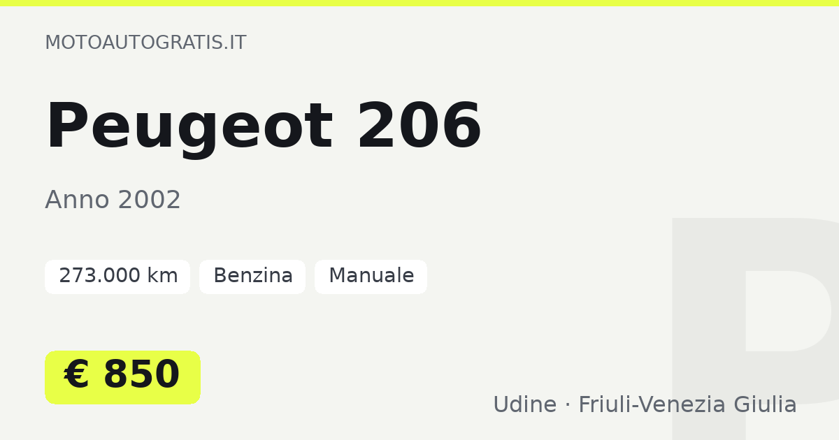 Peugeot 206