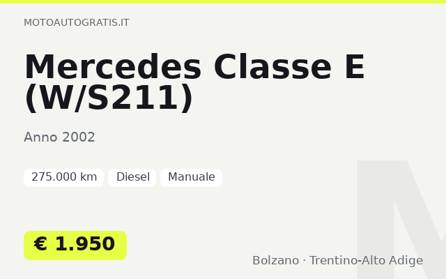 Mercedes Classe E (W/S211)