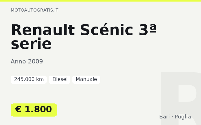 Renault Scénic 3ª serie