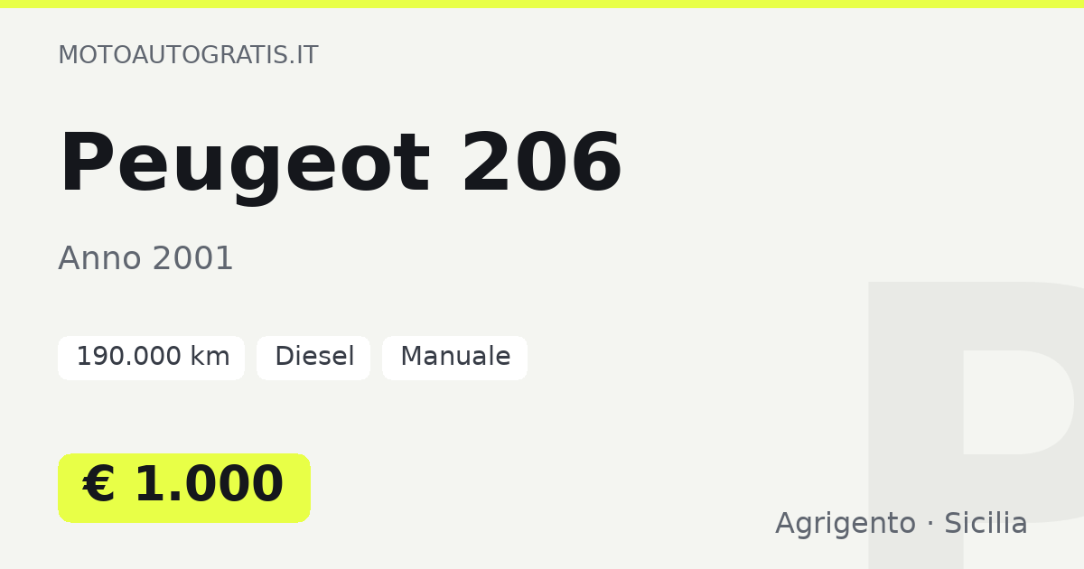 Peugeot 206