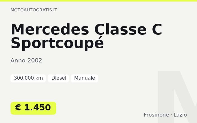 Mercedes Classe C Sportcoupé