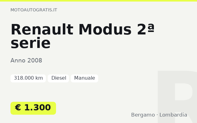 Renault Modus 2ª serie