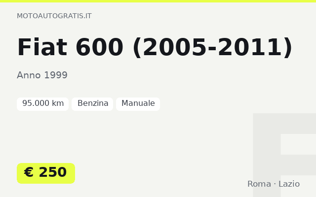 Fiat 600 (2005-2011)