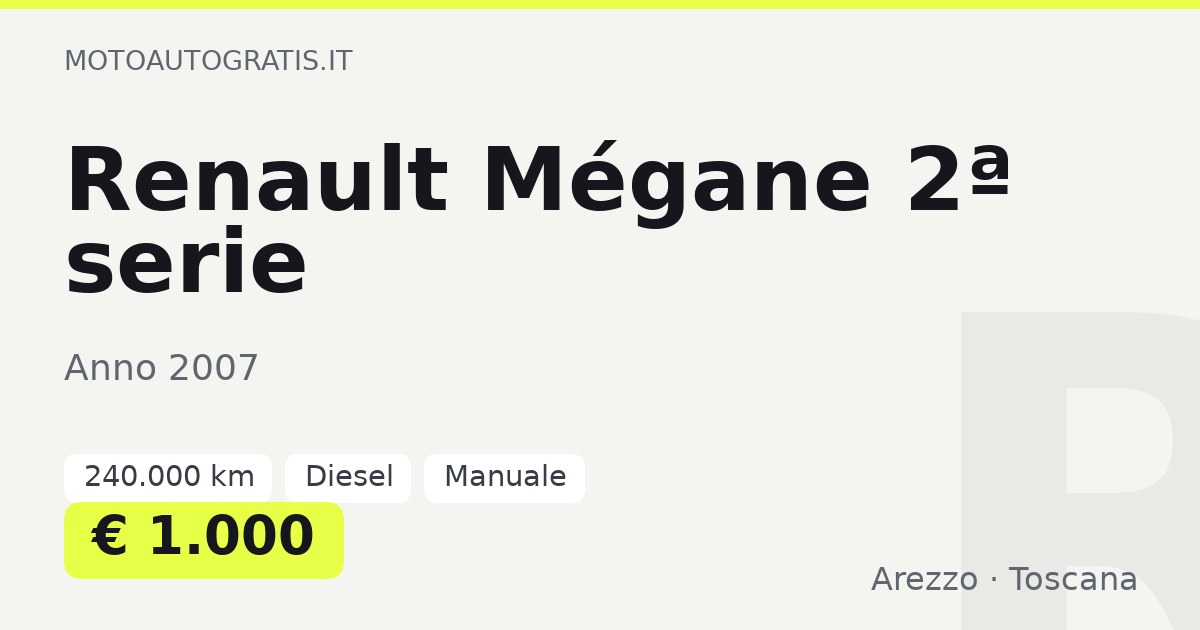 Renault Mégane 2ª serie