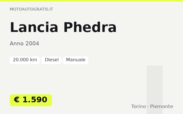 Lancia Phedra