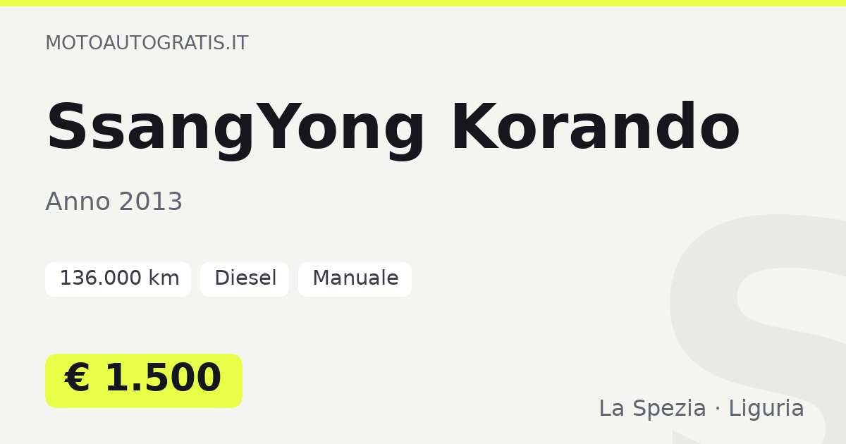 SsangYong Korando