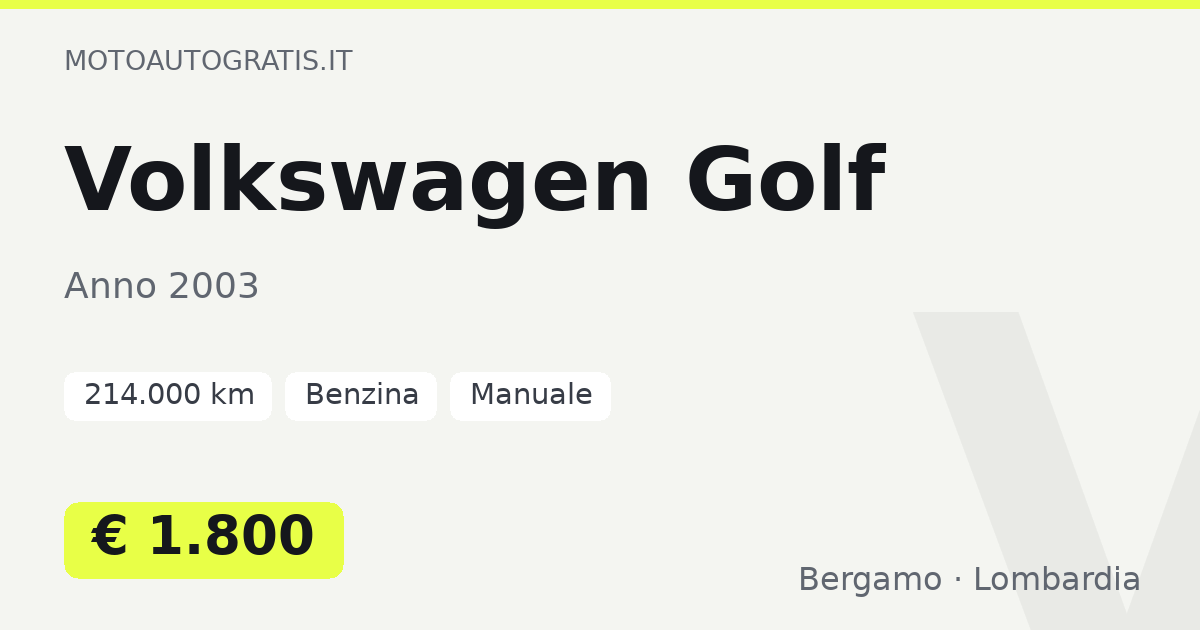 Volkswagen Golf