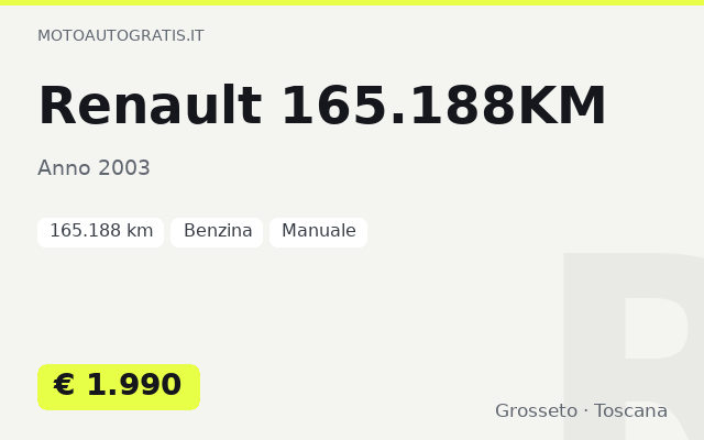Renault 165.188KM