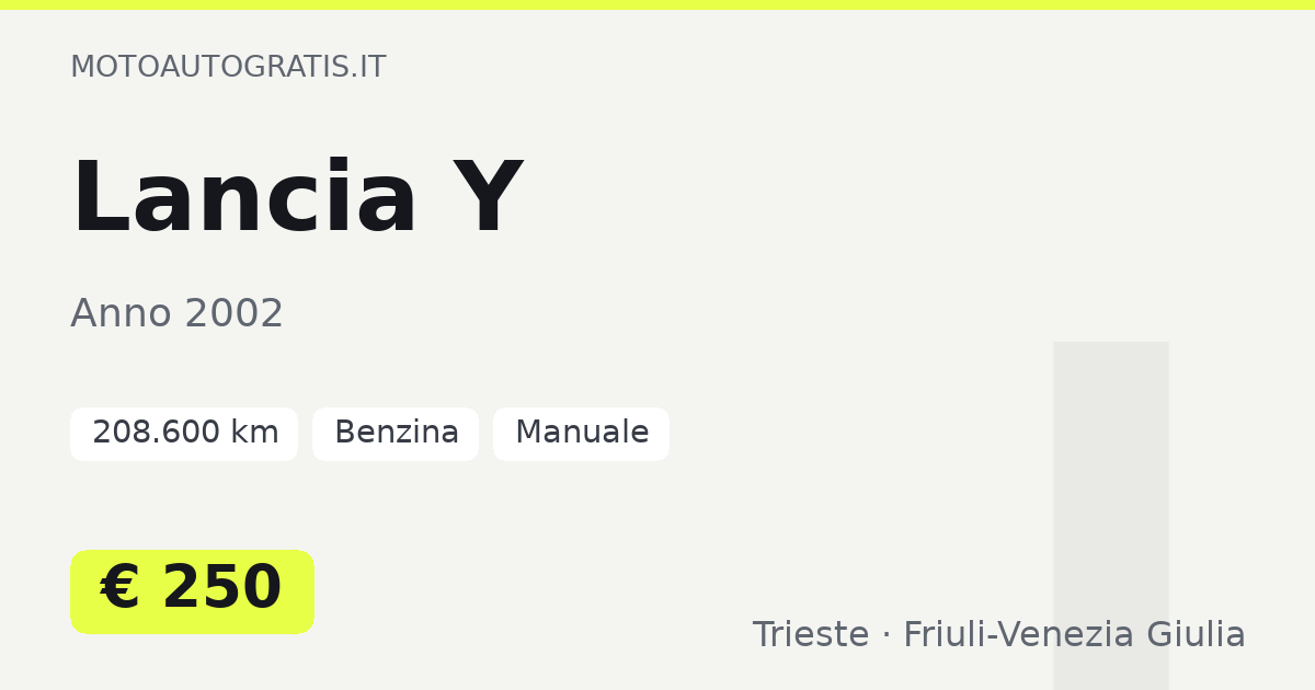 Lancia Y