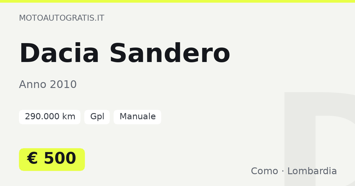 Dacia Sandero